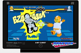 Illustration for article titled Fan-Made LEGO Mega Man Leaps Into Action